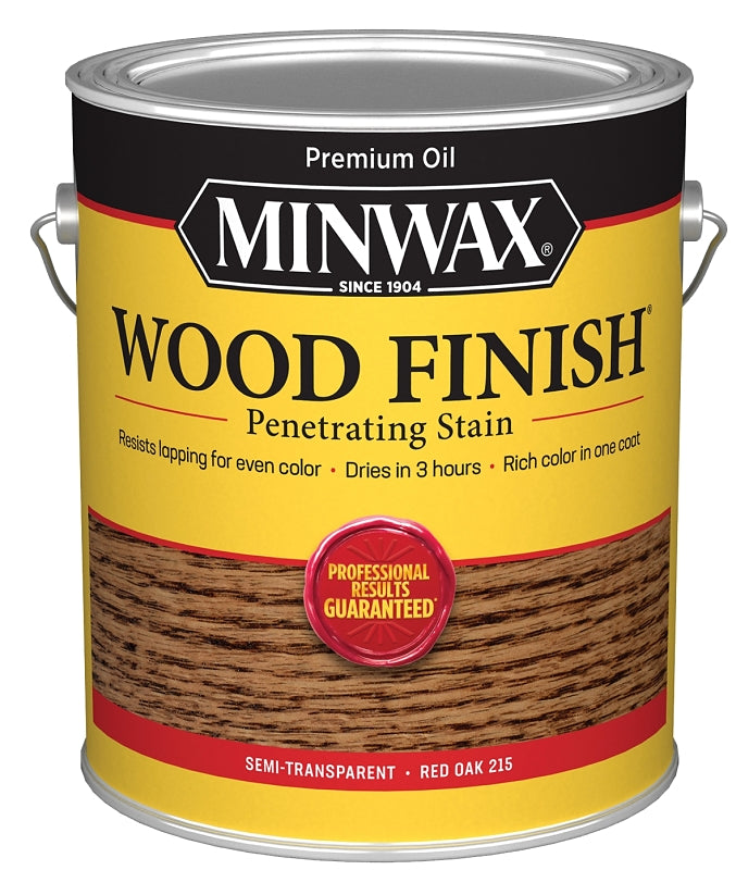 Minwax Wood Finish 710830000 Wood Stain, Red Oak, Liquid, 1 gal, Can, Pack of 2