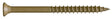 Camo 0356179 Deck Screw, #9 Thread, 3 in L, Bugle Head, Star Drive, Type 17 Slash Point, Carbon Steel, 1750/PK