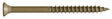Camo 0356199 Deck Screw, #10 Thread, 3-1/2 in L, Bugle Head, Star Drive, Type 17 Slash Point, Carbon Steel, 1350/PK