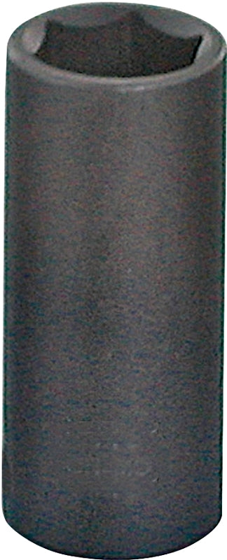 Vulcan MT65802087-1 Deep Impact Socket, 9 mm Socket, 1/2 in Drive, Deep Drive, 6-Point, Chrome Molybdenum Steel