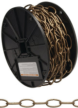 Campbell 072-0428N Decorator Chain, #4, 90 ft L, 70 lb Working Load, Metal, Zinc