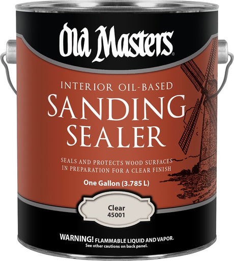 Old Masters 45001 Sanding Sealer, Clear, Liquid, 1 gal, Can, Pack of 2