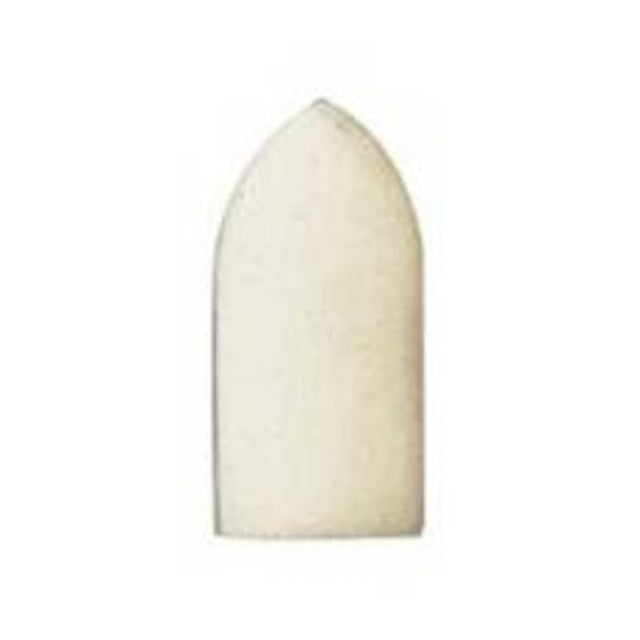 Dremel 422 Polishing Cone, 10 mm Dia, 1 in L, 3.2 mm Dia Shank, Felt Fabric
