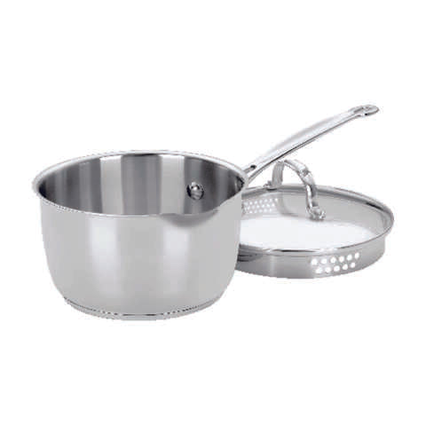 Cuisinart Chef's Classic Stainless Steel Saucepan 2 qt Silver