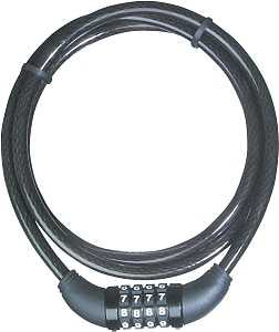 Master Lock 8119DPF Flexible Cable Lock, Steel Shackle
