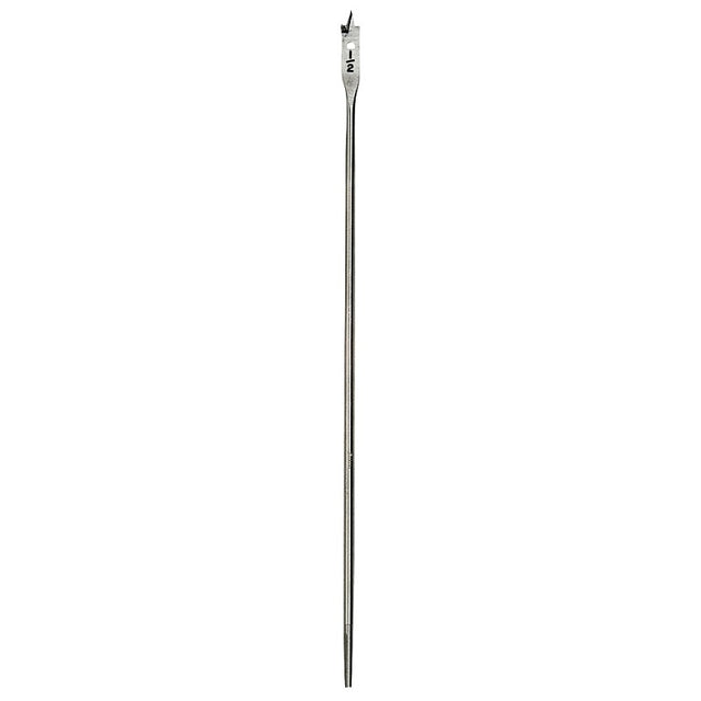 Irwin 88708 Spade Drill Bit, 1/2 in Dia, 16 in OAL, Flat Flute, 1/4 in Dia Shank, Hex Shank