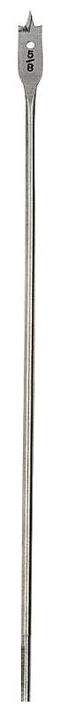 Irwin 88710 Spade Drill Bit, 5/8 in Dia, 16 in OAL, Flat Flute, 1/4 in Dia Shank, Hex Shank