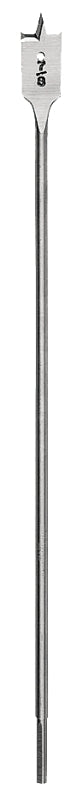 Irwin 88714 Spade Drill Bit, 7/8 in Dia, 16 in OAL, Flat Flute, 1/4 in Dia Shank, Hex Shank