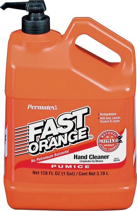Fast Orange 25219 Hand Cleaner, Lotion, White, Citrus, 1 gal Bottle