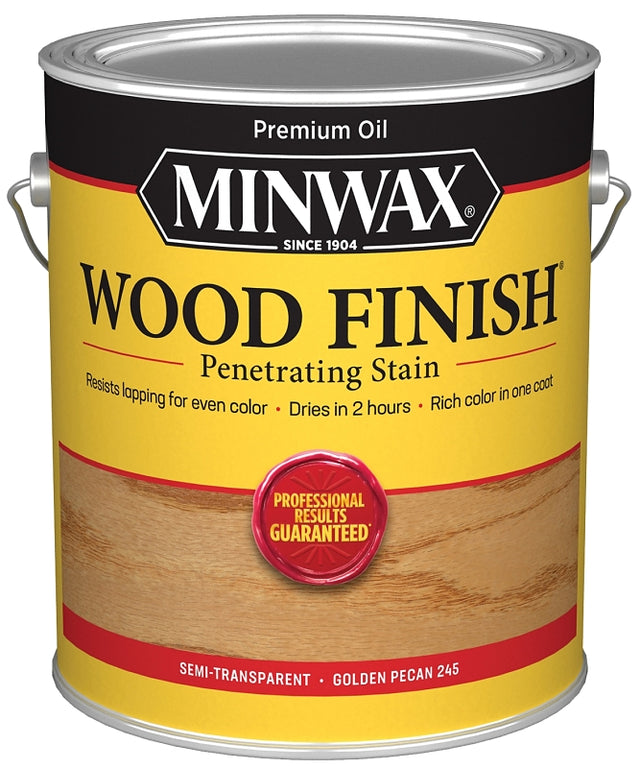 Minwax 71041000 Wood Stain, Oil Base, Golden Pecan, Liquid, 1 gal, Can, Pack of 2