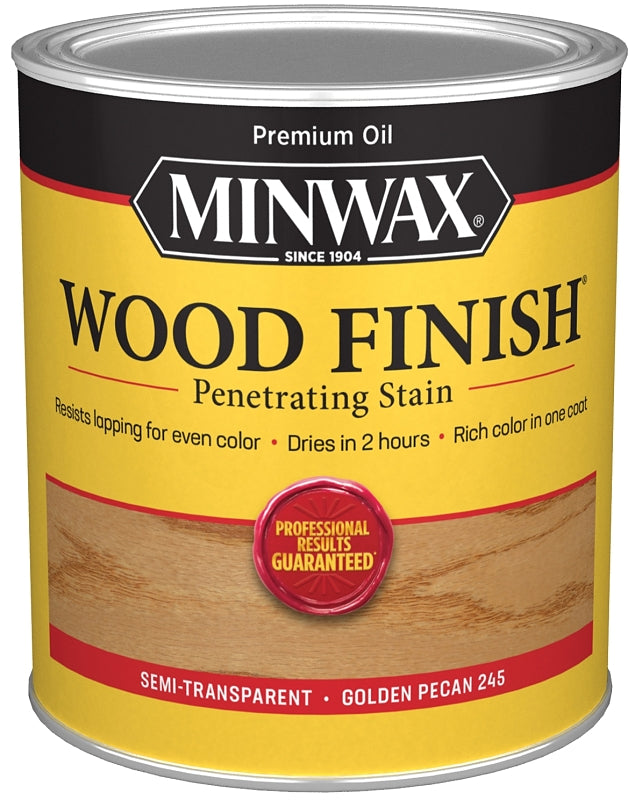 Minwax 70041444 Wood Stain, Golden Pecan, Liquid, 1 qt Can