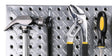 Knape & Vogt 0204-1648 Series Pegboard, 48 in OAD, 16 in OAH, Steel