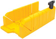 STANLEY 20-112 Clamping Miter Box, 45/90 deg, 45 deg Face Angle, 22.5 deg Octagonal Cutting Slot, Polypropylene