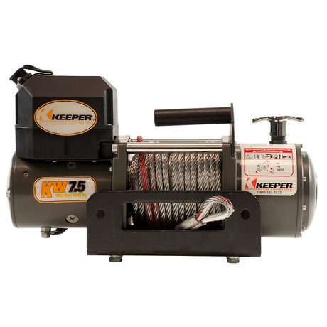 Keeper KW75122RM Winch, Electric, 12 VDC, 7500 lb