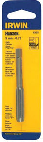 Irwin 8334 Thread Tap, 8 mm- 1.25 Thread, Plug Tap Thread, 4-Flute, HCS