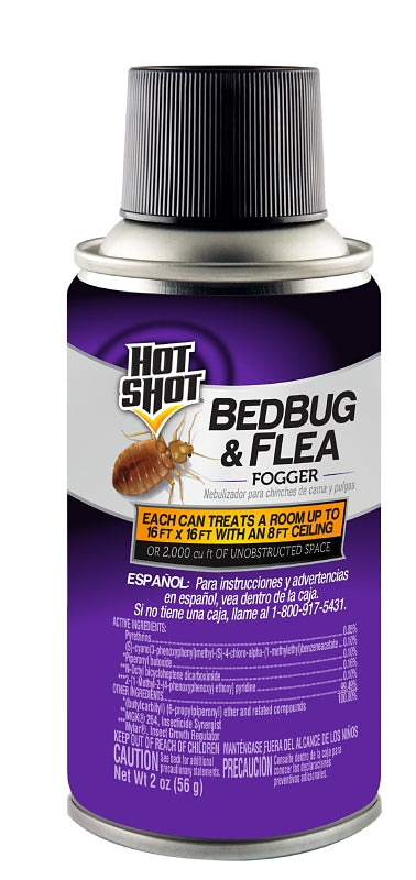 Hot Shot HG-95911 Bed Bug and Flea Fogger, 2000 cu-ft Coverage Area, White