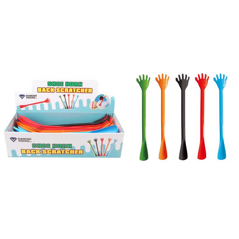 Diamond Visions Hand Shaped Shoe Horn Back Scratcher Plastic 1 pk, Pack of 24