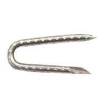 ProFIT 0079095 Series Fence Staple, 1-1/2 in L, Electro-Galvanized, 1/4 in W Crown, 9 ga