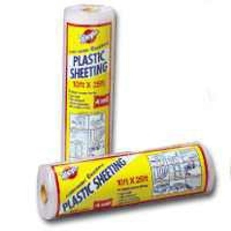 Warp's 3CH20C Poly Film, 3 mil Thick, 25 ft L, 20 ft W, Clear, Pack of 6