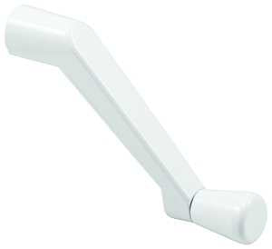 AmesburyTruth TH 22007 Crank Handle, White, Zinc, Enamel-Coated