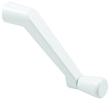 AmesburyTruth TH 22007 Crank Handle, White, Zinc, Enamel-Coated