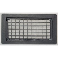 Witten Vent 510BL Foundation Vent, 15-1/4 in W, Polypropylene, Black Oxide