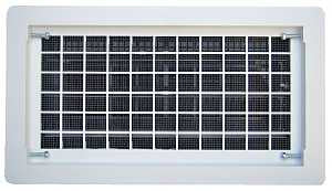 Witten Vent 306MWH Foundation Vent, 65 sq-in Net Free Ventilating Area, Mesh Grill, Thermoplastic, White