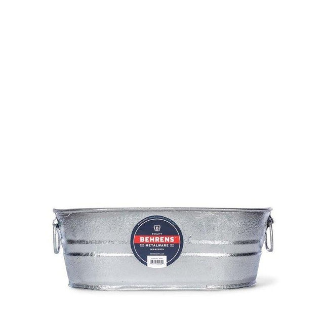 Behrens 000-OV Wash Tub, 2 gal, Steel, Pack of 6