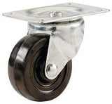 Shepherd Hardware 9478 Swivel Caster, 2-13/16 x 3-7/8 in Plate, 4 in L x 2.8 in W x 2.5 in H Dimensions, Rubber Wheel