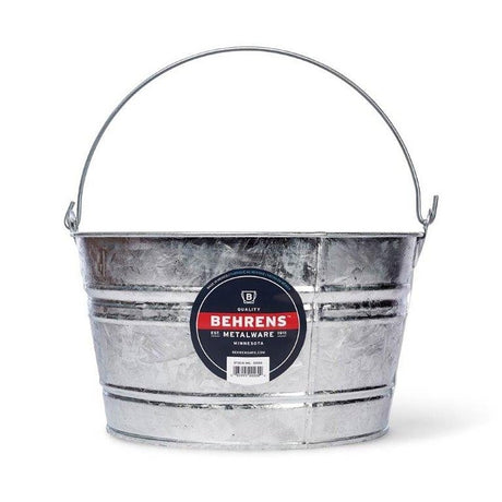 Behrens C17 Scrub Pail, 4.25 gal, Steel