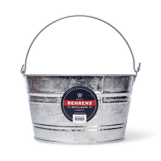 Behrens C17 Scrub Pail, 4.25 gal, Steel