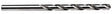 Irwin 81111 Jobber Drill Bit, 0.191 in Dia, 3-1/2 in OAL, Spiral Flute, 4-Flute, 0.191 in Dia Shank, Straight Shank