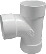 Canplas 414124BC Sanitary Pipe Tee, 4 in, Hub, PVC