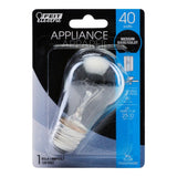 Feit Electric BP40A15/CL/CAN Incandescent Bulb, 40 W, A15 Lamp, E26 Medium Lamp Base, 280 Lumens, 2700 K Color Temp, Pack of 6