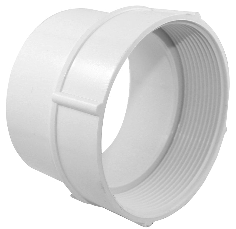 Canplas 414334BC Pipe Adapter, 4 in, FNPT x Hub, PVC