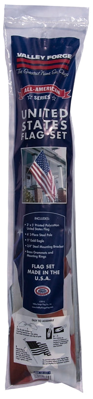 Valley Forge AA-US1-1 USA Flag Kit, Polycotton