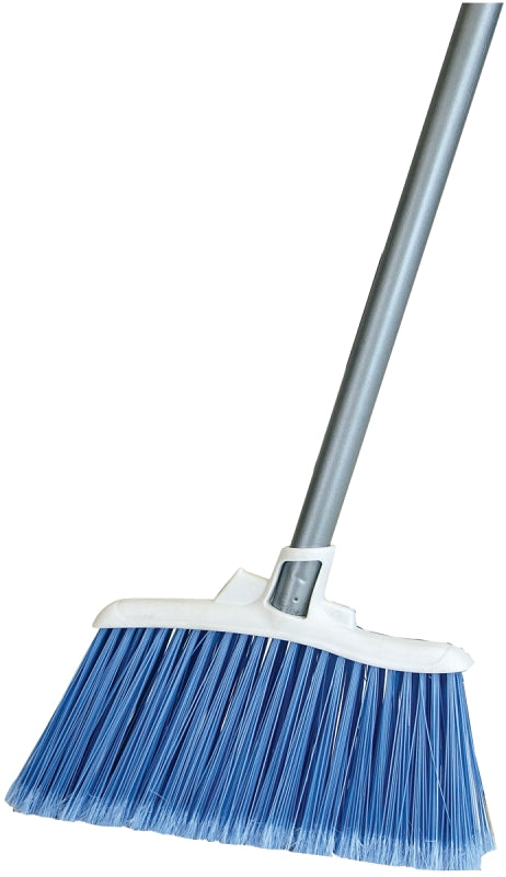 Quickie 750-4 Professional Angle Broom, 12 in Sweep Face, Poly Fiber Bristle, Steel, Pack of 4