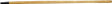 Link Handles 66631 Hoe and Scraper Handle with Ferrules, 1-3/8 in Dia, 54 in L, Ash Wood, Clear