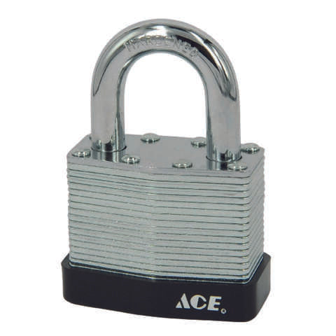 Ace 1-5/16 in. H X 1-1/2 in. W X 7/8 in. L Steel Double Locking Padlock Keyed Alike