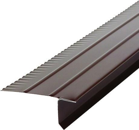 Amerimax 5509919120 Roof Edge, 10 ft L, 2-7/16 in W, 1 in H, Aluminum, Brown, Pack of 50