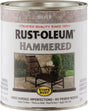 Rust-Oleum 7213502 Enamel Paint, Hammered Sheen, Silver, 1 qt, Can, 75 to 150 sq-ft/qt Coverage Area
