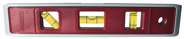 Johnson 7500M Torpedo Level, 9 in L, 3-Vial, Magnetic, Plastic