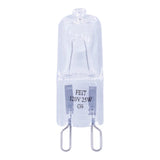 Feit Electric BPQ25/G9/CAN Halogen Bulb, 1-3/4 in L Dimensions, 25 W, G9 Lamp Base, JCD T4 Lamp, 3000 K Color Temp, Pack of 6