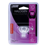 Feit Electric BPQ10MR11/CAN Halogen Bulb, 1-3/8 in Dia x 1-5/8 in L Dimensions, 10 W, G4 Lamp Base, MR11 Lamp, Pack of 6