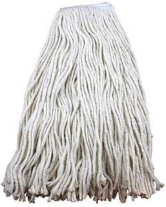 Zephyr ShineUp 10012 Mop Head, 12 oz Headband, Cotton, Natural