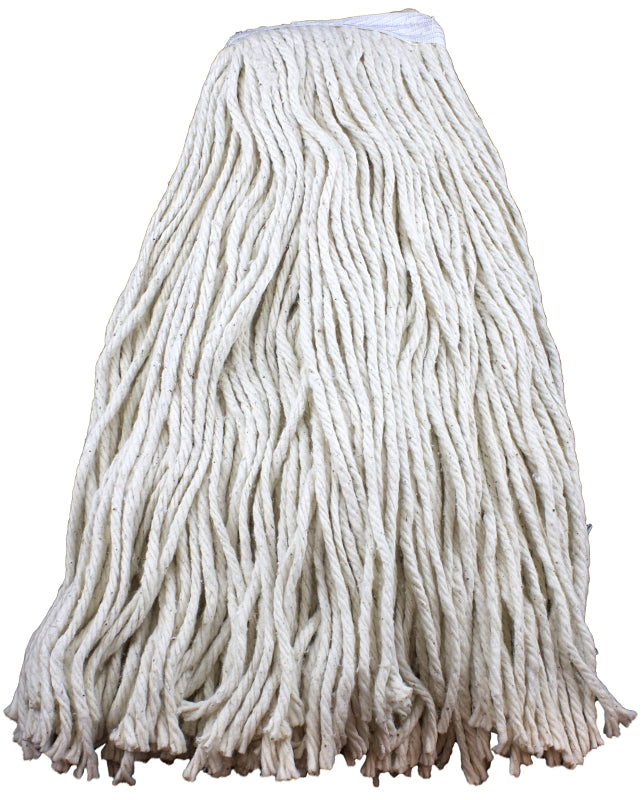 Zephyr ShineUp 10012 Mop Head, 12 oz Headband, Cotton, Natural