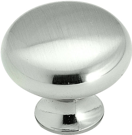 Amerock BP853G9 Cabinet Knob, 1 in Projection, Zinc, Sterling Nickel