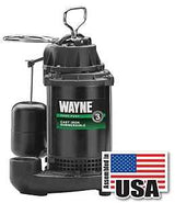 Wayne CDU790 Sump Pump, 1-Phase, 9.5 A, 120 V, 0.33 hp, 1-1/2 in Outlet, 20 ft Max Head, 1200 gph, Iron