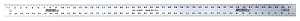 Johnson COLORmaxx Series J48 Straight Edge Ruler, 1/8, 1/16 in Graduation, Aluminum, Clear, 2 in W