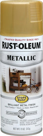 Rust-Oleum 7270830 Rust Preventative Spray Paint, Metallic, Gold Rush, 11 oz Can